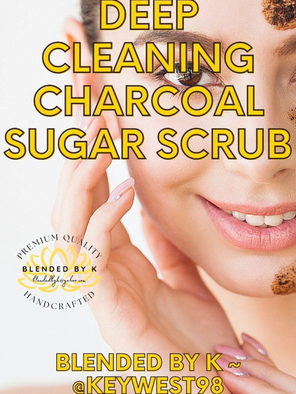 Deep Cleaning Charcoal Sugar Scrub ~ 8oz